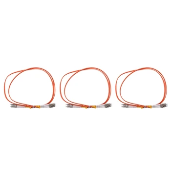 Свързващ кабел с дължина 3шт с дължина 1 м Двухшпиндельный мулти-режим LC-LC оптичен пач кабел LC-To-LC