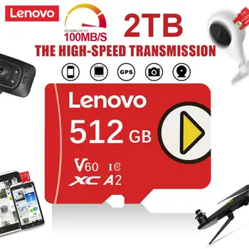 Lenovo Високоскоростна Карта Micro SD TF Card 2 TB 1 TB 512 GB 256 GB Class10 TF Flash Карта с Памет и 128 GB Cartao De Memoria За Nintendo Switch