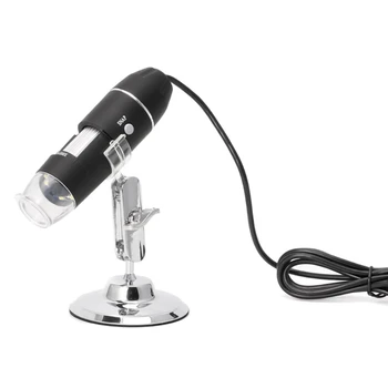Лаптоп USB-дигитален микроскоп, Ендоскопска камера с 8 led увеличениями, с регулируема метална стойка за Windows/XP