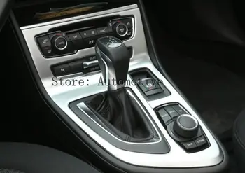 За BMW 218i Gran Tourer F46 2015-2017 ABS Хромирана Централна Конзола Рамка за Превключване на Предавките с Капак Завърши Автомобилни Аксесоари