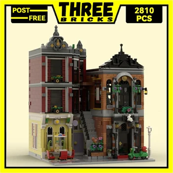 ThreeBricks Moc Строителни Блокове Street View Модельная Серия Urban Buildings10312 Технологични Тухли САМ Играчки За Деца, Детски Подаръци