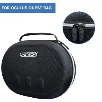 Чанта за съхранение на ЕВА за очила за виртуална реалност Oculus Quest 3, дръжка за шлем за виртуална реалност, защитен калъф, калъф за чанти, преносим защитен твърда чанта с цип.