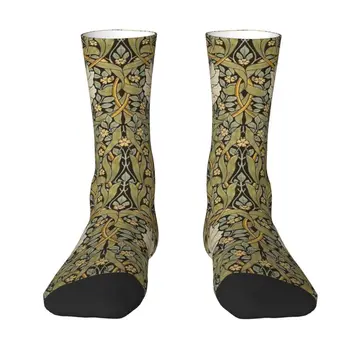 Чорапи Kawaii William Morris Pimpernel Женски Мъжки Топли Спортни Баскетболни Чорапи с флорални текстил дизайн с 3D-принтом