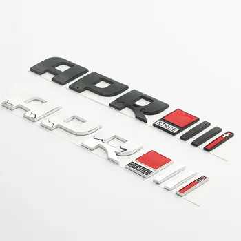 Букви ABS APR Stage III 3 + за VW Audi Икона на багажника, Емблема, наставка с Черно лого, Стикер за автомобил R8 RS A3 A4 Q5 Golf