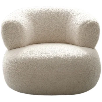 Фотьойл за хол от овче пух, онлайн магазин за известни личности, дизайнерско творческа луксозно мързелив стол