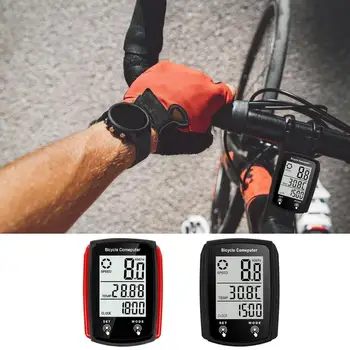 Измерване на скоростта на велосипеда, Скоростомер със сензорен екран с осветление, Аксесоари за колоездене, Километраж за тренировки, пътувания за работа на открито