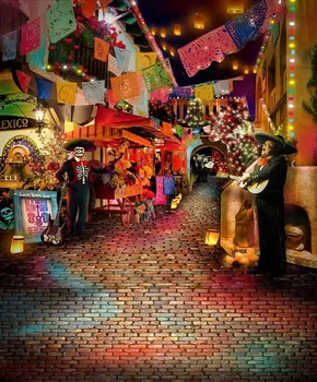 тема мексикански села Фиеста Уличен Пътен цирк Музикални фонове и аксесоари за партита Фонове за фото студио