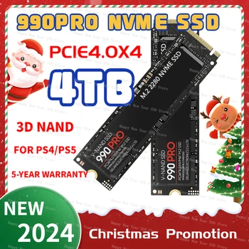 2023 най-Новият 990 PRO 1 TB И 2 TB 4 TB SSD Вътрешен Твърд диск M2 2280 PCIe Gen 4,0x4 NVMe 1.3 c 250 500 MZ-V8V250B за Компютър