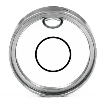 Универсална Кръгла Прозрачна Мини-алкохолна ниво Пузырьковый Странично топчета с двустранно преглед в стил десятката 18 мм x 6,5 мм