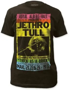 Концертна флаер на Jethro Tull Royal Albert Hall 72 Мъжка тениска с рок и блюзовой музика