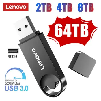 Lenovo 64 TB USB Флаш Памети 32 TB Високоскоростна Флаш-Памет 16 TB 8 TB USB Памет 4 TB USB 3.0 Флаш Диск 2 TB Водоустойчив За Преносими КОМПЮТРИ