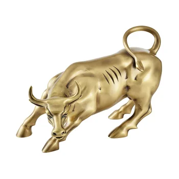 Производителите Директно да доставят украшения, златна статуя на бик