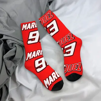 Чорапи за състезанията с мотоциклети, чорапи 93 Marquez за момичета, висококачествени модерни чорапи за зимни спортове на открито, нескользящие чорапи с шарени подарък