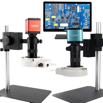 Видеомикроскоп YIZHAN HD за ремонт Inpsection Помещение микроскоп, HDMI, VGA, регулируем обектив, led светлини, получаване на цифрови изображения