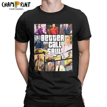 Тениска Fun Grand по-Добро Theft Покана Auto Saul, мъжки тениски от чист памук, с кръгли воротом, ризи с къс ръкав, дрехи за възрастни