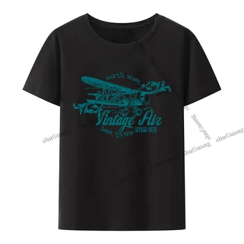 Ретро Въздух От 1938 г., Тениски с принтом в ретро стил, Блузи, Класически Градинска Дрехи, Дишащи Ежедневни ризи С къс ръкав, Графични Тениски, Мъжки t-shirt