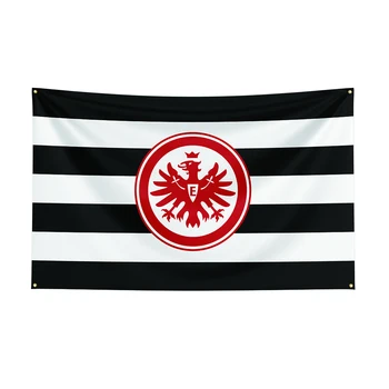 Флаг Айнтрахта Франкфурт-на-Майн 3x5 Флаг Фусбалла AG, спортен банер с принтом от полиестер за декор 1