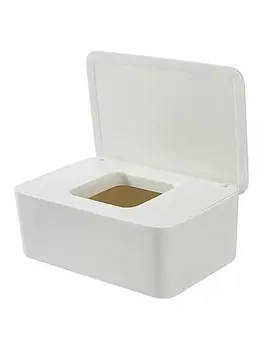 Прахоустойчив кутия за съхранение на влажни кърпички с капак Домашна Настолна кутия за съхранение на салфетки Преносим диспенсер за мокри кърпички