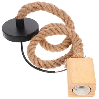 Окачен лампа с шнурком Квадратна розетка за електрическа крушка със съединителя за захранващия кабел