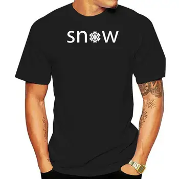 Snowflake Snow - Тениска за сноуборд и ски, Ново мъжко Пролетно-лятна рокля С Къс ръкав, Ежедневни Тениска В летен стил