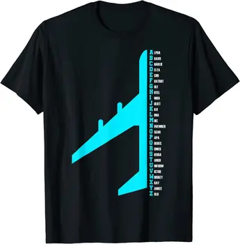 НОВА ОГРАНИЧЕНА Тениска с Фонетичен Азбука Pilot Airplane Смешни Aviator Lover ' S-3XL