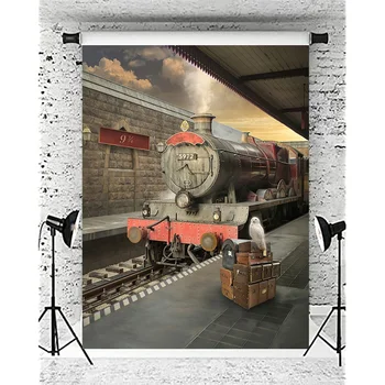 Фонове, за Снимки в Художествената Тъкан SHUOZHIKE, Тухлена Стена, 9 3/4 гара King ' s Cross Railway, на Фона на фото студио YS-88