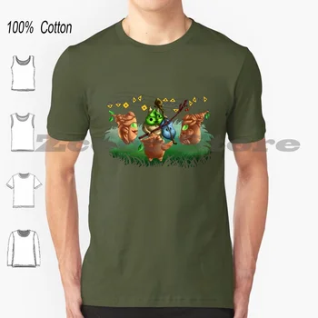 Тениска In The Forest от 100% памук, За мъже и жени с индивидуален дизайн Loz Wind Waker Maokai за игри Game