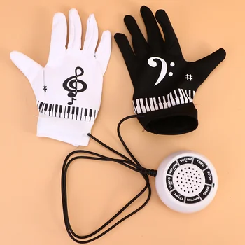 1 чифт забавни ръкавици за електрическо пиано, мелодичных преносими музикални ръкавици за ежедневна употреба и отдих