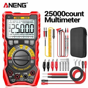 ANENG SZ20 25000 Точки Професионален Цифров Мултицет Измерител на Електрически Ток Ac/Dc Тестер за Напрежение за Автомобил Омного Кондензатор Температурата