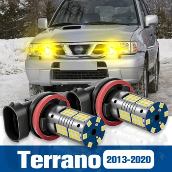 2 елемента led фарове за мъгла, фарове, аксесоари за фарове за мъгла фарове Canbus за Nissan Terrano D10 2013-2020 2014 2015 2016 2017 2018 2019