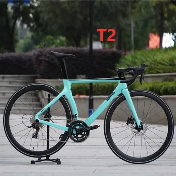 TWITTER Нов T2 RS-24S Напълно Хидравлични Спирачки от въглеродни влакна Пътен под Наем Напълно Скрита Вътрешна Линия Сгъваеми Гуми за мотори bicicleta