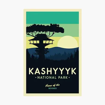 Плакат на Националния парк Кашиик Плакат Ситкер за Деца Етикети Бутилки С Вода Аниме Рисунка на Фона Украса на Стаята Лаптоп