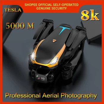 Беспилотник за въздушна Tesla 4K професионален квадрокоптер 4K с дистанционно управление, хеликоптер, преодолевающий препятствия на разстояние 5000 м