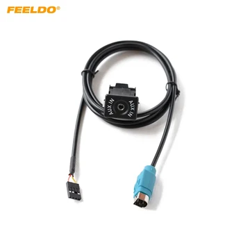 Автомобилна аудио система FEELDO USB AUX-In Кабел Plug Жак AUX за Alpine KCE-422I KCE236B AUX теглене на кабели кабелен адаптер