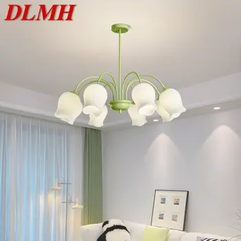 DLMH Модерна Осветителна Полилеи Led осветление Таван Ретро Дизайн Въже Творчески Окачен Лампа за Дома Спални