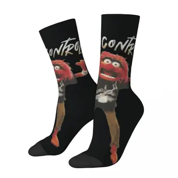 Забавни, Излезлите От Контрол Мъжки Чорапи Vintage Harajuku M-Muppets В Уличном Стил, Нестандартен, Безшевни Екипажа, Луд Чорап, Подарък С Принтом