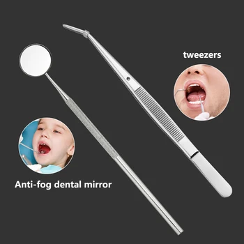 Комплект от огледала, за да устната кухина Професионален инструмент за почистване На зъбна плака Здравеопазване