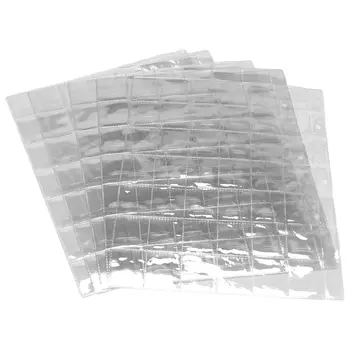 10 БР 42 Джоба Прозрачни Поставки За Монети Папка За Съхранение на Листа Брой Албум За Събиране на Пари от Творчески Колекционерска Албуми От PVC