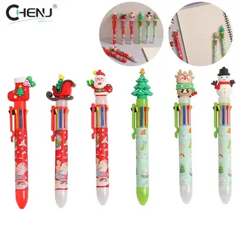 Случайна Коледна химикалка химикалка, Скъпа химикалка писалка за печат, празничен подарък за децата, Коледна декорация за дома, Коледен орнамент