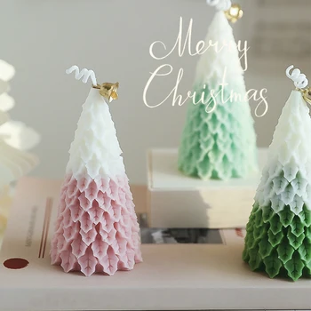 5 Цвята Листата на Коледната елха Ароматерапевтические свещ Коледна атмосфера Декорации за дома масата на Ароматни свещи, Двигател състав