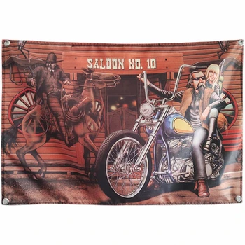 Банер мотоциклет Easy Rider, монтиран на стената знаме, Локомотив, постери на филми и щампи, гоблени, боядисани стени, картини, подаръци за мъже