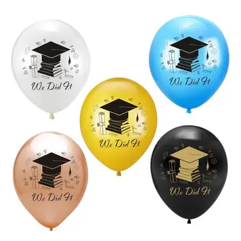 Абитуриентски балони 2023 г., многоцветни дизайнерски балони, латексови балони за абитуриентски партита училище университет