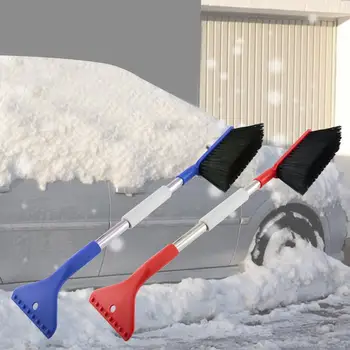Инструмент за почистване на сняг, многофункционален инструмент за отстраняване на сняг, четка за сняг, камион, автоматична четка за сняг, стъргалка за лед, аксесоари за сняг с двойно предназначение