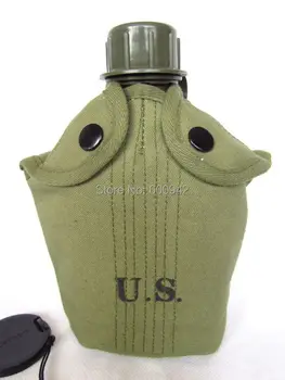 Чайник АРМИЯТА на САЩ солдатская КОЛБА с капак сбирка на военните стоки
