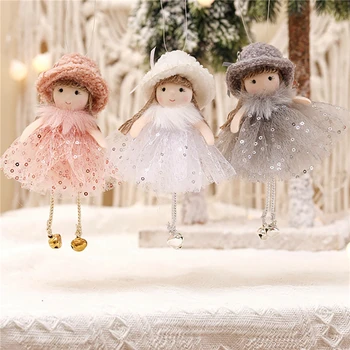 Декоративни висулки Коледен ъгъл, окачен украшение във формата на момиче, Фестивални стоки за дома