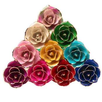 Нови идеи за 24-каратной рози от истинско злато