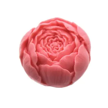 Горещ цвете /роза която симулира Силиконова 3D форма за сапун, форма за украса на торта, Ръчно Форма за ръчно изработени сапуни, свещ K261