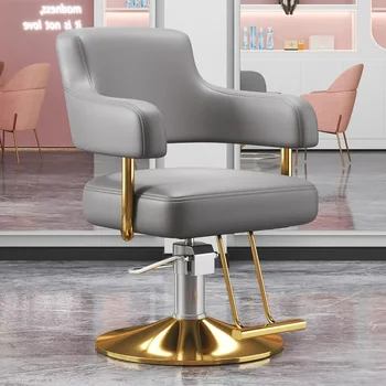 Професионален Фризьорски Стол с Въртяща Столове За Салона за Красота е Просто Коса Обзавеждане Ергономични Мебели Cadeira De Barbeiro HY