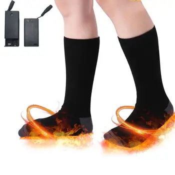 Чорапи с подгряване, Мъжки и женски, Зимните Топлинни Уреди за краката на батерии, Електрически Чорапи, Затопляне Чорапи, да Пере Чорапи