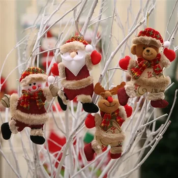 Танцуващ Дядо Весели коледни украси Коледно дърво Висящи играчки Украса на Коледната елха Подарък за дома за Коледа подарък за деца